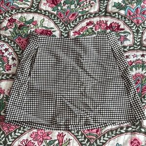 urban gingham mini skirt with pockets
